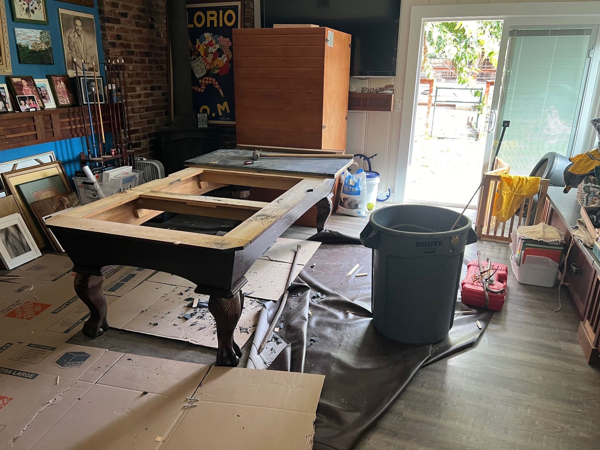 Gallery photos for Efficient Pool Table Demo and Office Clear-Out in San Diego: Image #3