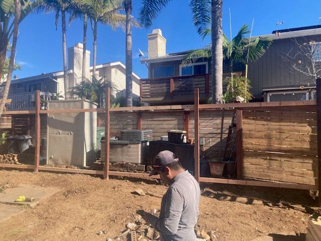 Gallery photos for Backyard Fence Replacement and Debris Removal: Image #2