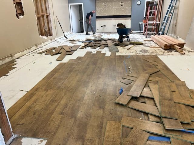 Gallery photos for Flooring Demolition and Removal in Mission Hills Salon: Image #1